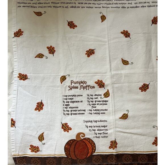 Pumpkin Spice Muffins Recipe Flour Sack Towel Cotton Kitchen Kay Dee Designs - Picture 3 of 8